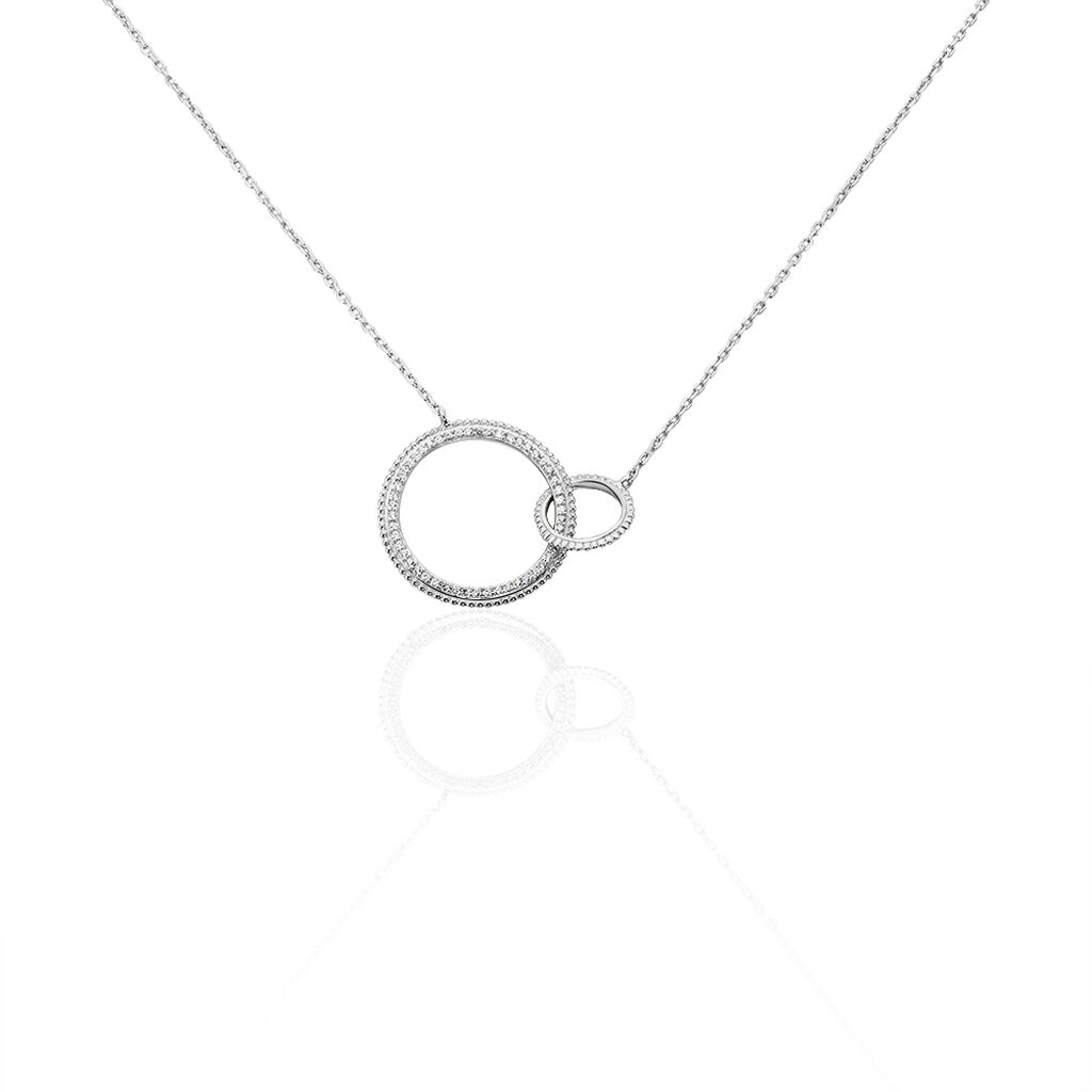 Collier Nathalia Argent Blanc Oxyde De Zirconium - Colliers avec pierres Femme | Marc Orian
