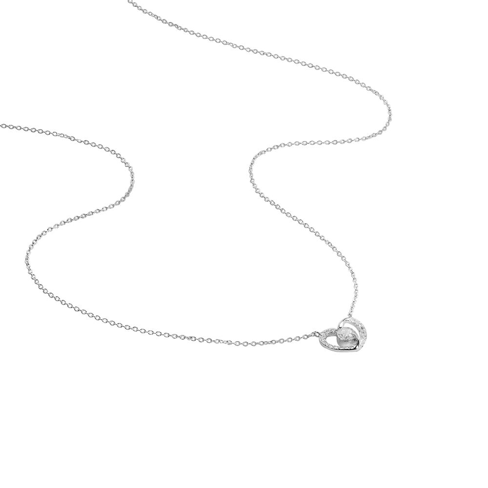 Collier Adelia Argent Blanc Oxyde De Zirconium - Colliers avec pierres Femme | Marc Orian