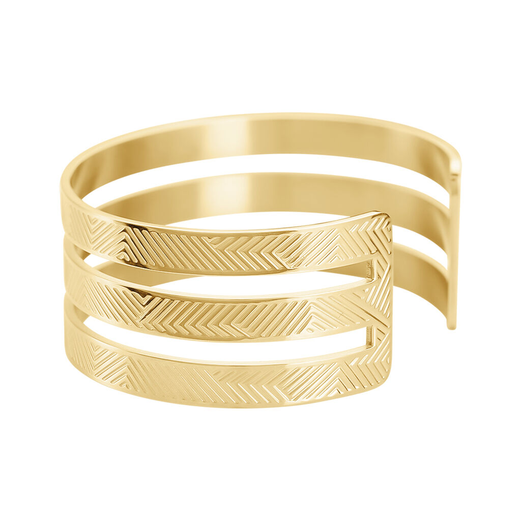 Bracelet Jonc Acier Dore Sirine - Bracelets jonc Femme | Marc Orian