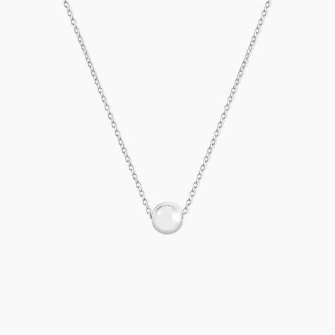 Collier Nassiera Argent Blanc - Colliers Femme | Marc Orian