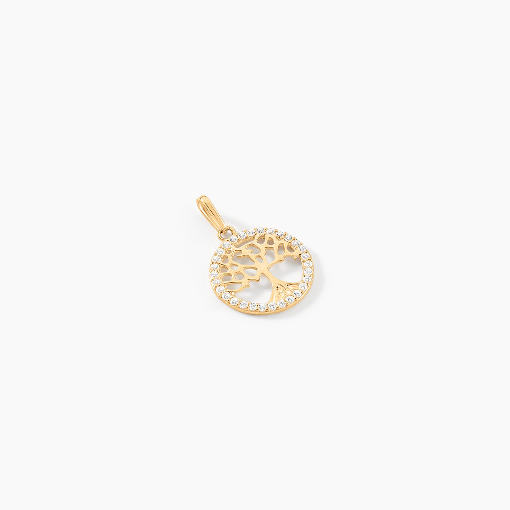 Pendentif Salvy Or Jaune Oxyde De Zirconium - Pendentifs Femme | Marc Orian