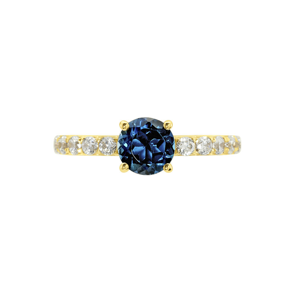 Bague Or Jaune Monroe Topaze Oxydes De Zirconium - Bagues pierres fines Femme | Marc Orian