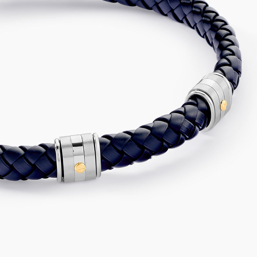 Bracelet Echati Or Acier Bicolore - Bracelets Tressés Homme | Marc Orian