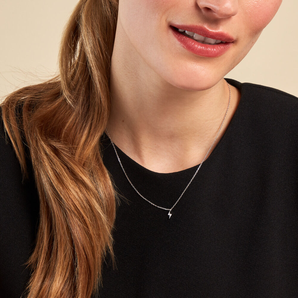 Collier Meyline Argent Blanc Oxyde De Zirconium - Colliers avec pierres Femme | Marc Orian