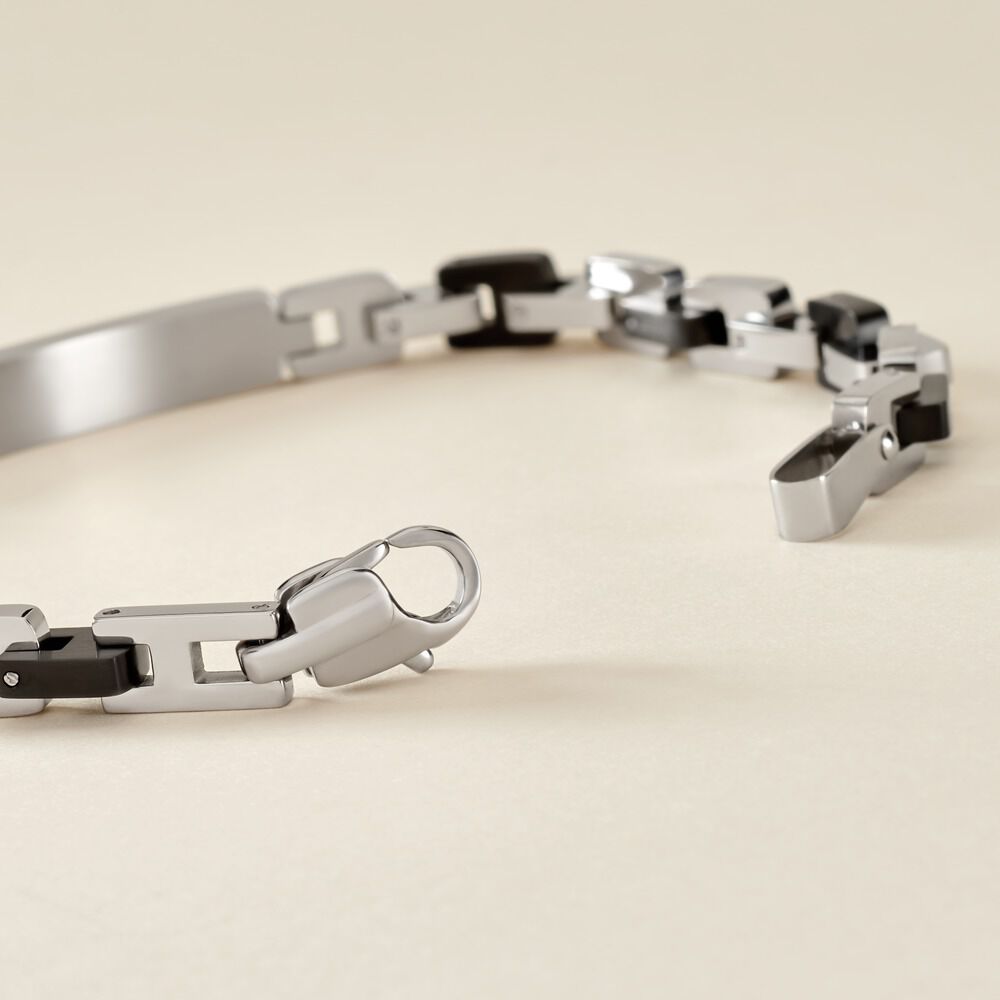 Bracelet Jourdan Acier Gris - Bracelets cha&icirc;nes Homme | Marc Orian