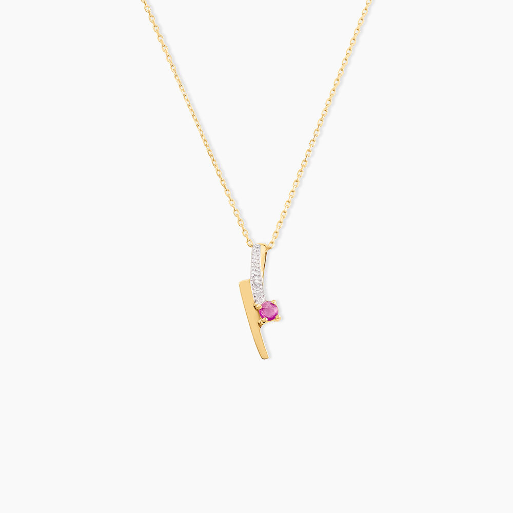 Pendentif Mahya Or Jaune Rubis - Pendentifs Femme | Marc Orian