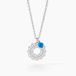 Collier Alvie Argent Blanc Turquoise - Colliers avec pierres Femme | Marc Orian