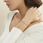 Bracelet Abie Torsade Argent Blanc - Bracelets fantaisie Femme | Marc Orian