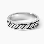 Bague Davin Argent Blanc - Bagues grosses Homme | Marc Orian