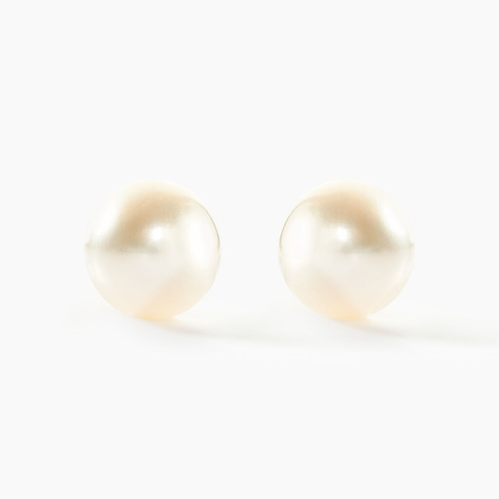 Boucles D'oreilles Puces Suki Or Jaune Perle De Culture - Clous d'oreilles Femme | Marc Orian