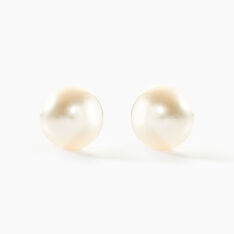 Boucles D'oreilles Puces Suki Or Jaune Perle De Culture - Clous d'oreilles Femme | Marc Orian