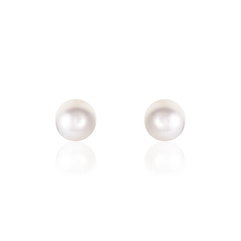 Boucles D'oreilles Puces Suki Or Jaune Perle De Culture - Clous d'oreilles Femme | Marc Orian