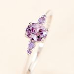 Solitaire Accompagne Argent Rainbow Oxyde De Zirconium - Bijoux fantaisie Femme | Marc Orian