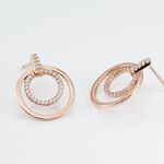 Boucles D'oreilles Pendantes Silvana Argent Rose Oxyde De Zirconium - Pendantes Femme | Marc Orian