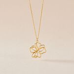 Collier Floraison Dor&eacute;e Or Jaune Oxyde De Zirconium - Colliers avec pierres Femme | Marc Orian