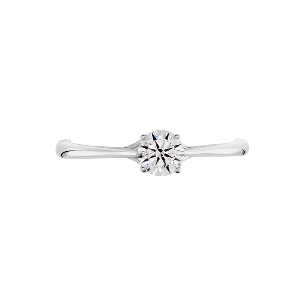 Bague Solitaire Solena Or Blanc Diamant - Bagues Solitaire Femme | Marc Orian
