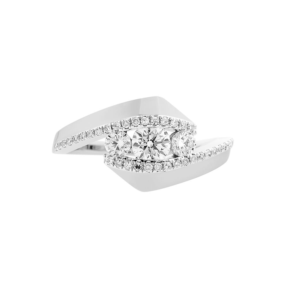 Bague Barbara Or Blanc Diamant - Parures de mariage Femme | Marc Orian