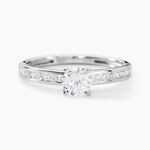 Bague Harem Or Blanc Oxyde - Solitaires Femme | Marc Orian