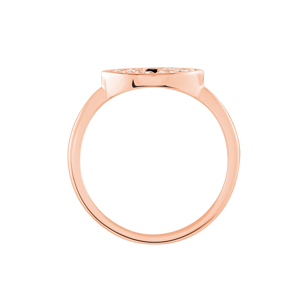 Bague Eldia Argent Rose Oxyde De Zirconium - Bagues avec pierre Femme | Marc Orian