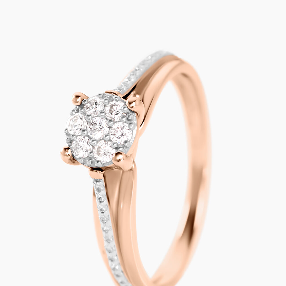 Bague Kate Or Rose Diamant - Parures de mariage Femme | Marc Orian