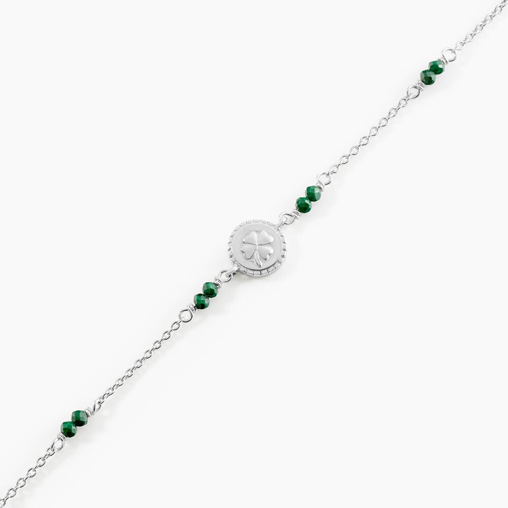 Bracelet Mystic Argent Blanc Malachite - Bracelets fantaisie Femme | Marc Orian