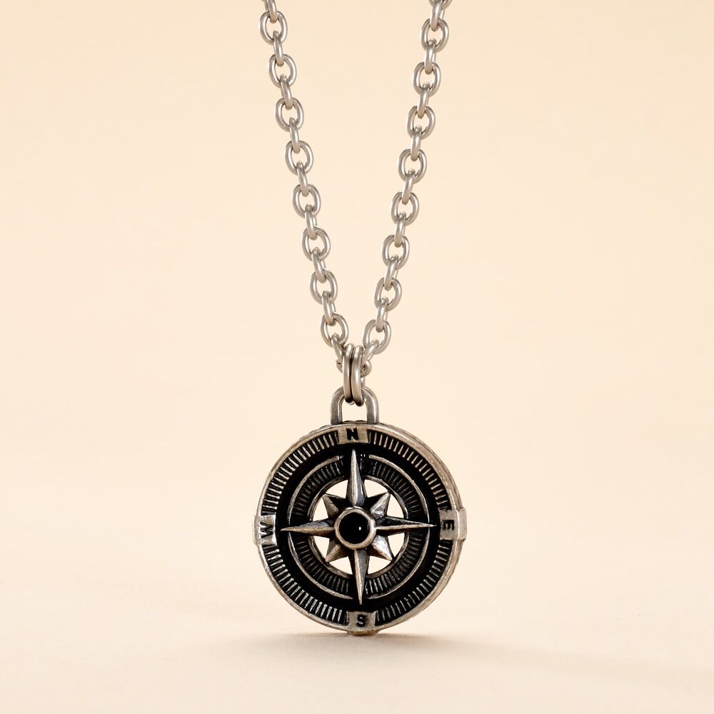 Collier Yoan Acier Blanc - Colliers Homme | Marc Orian