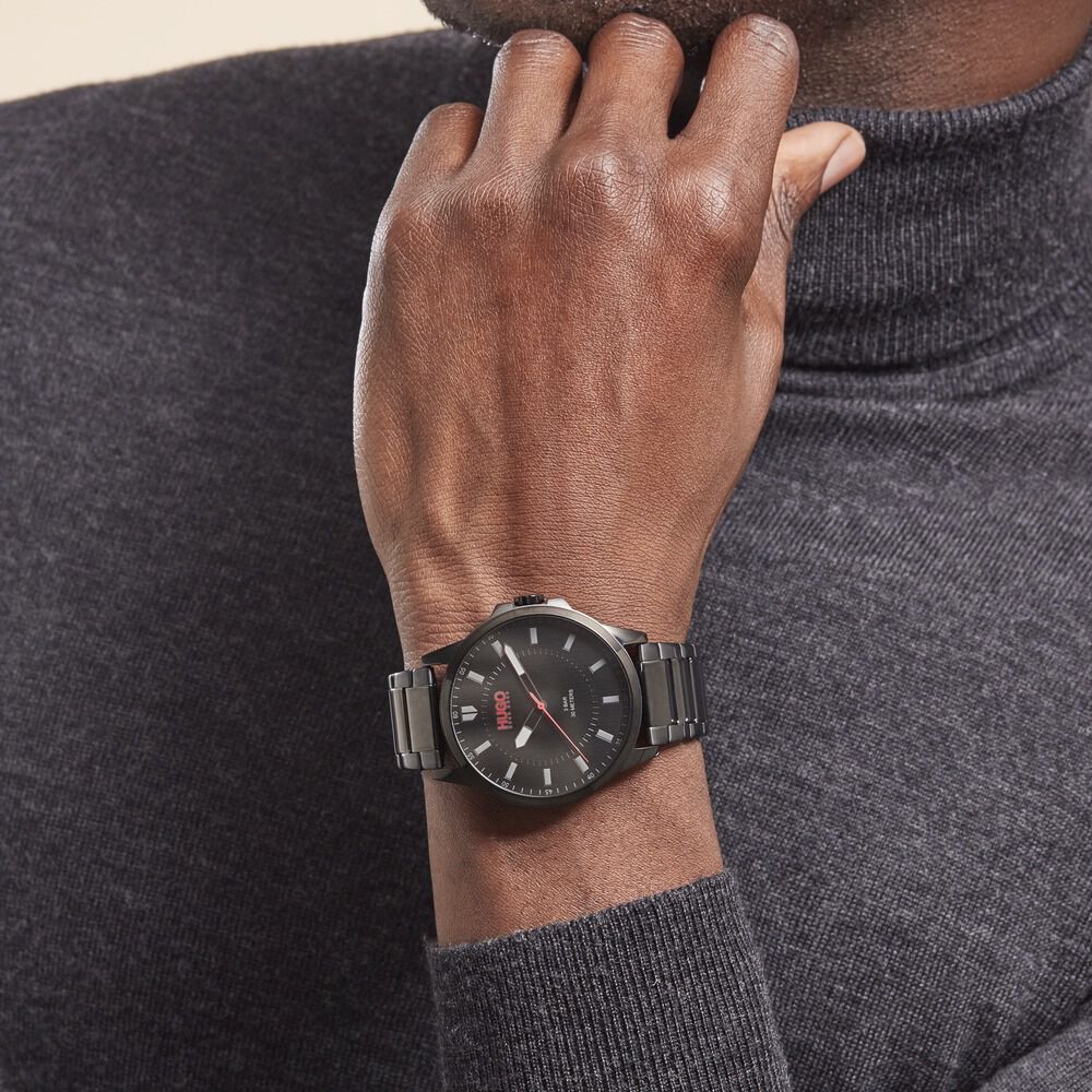 Montre Hugo First Noir - Montres étanches Homme | Marc Orian