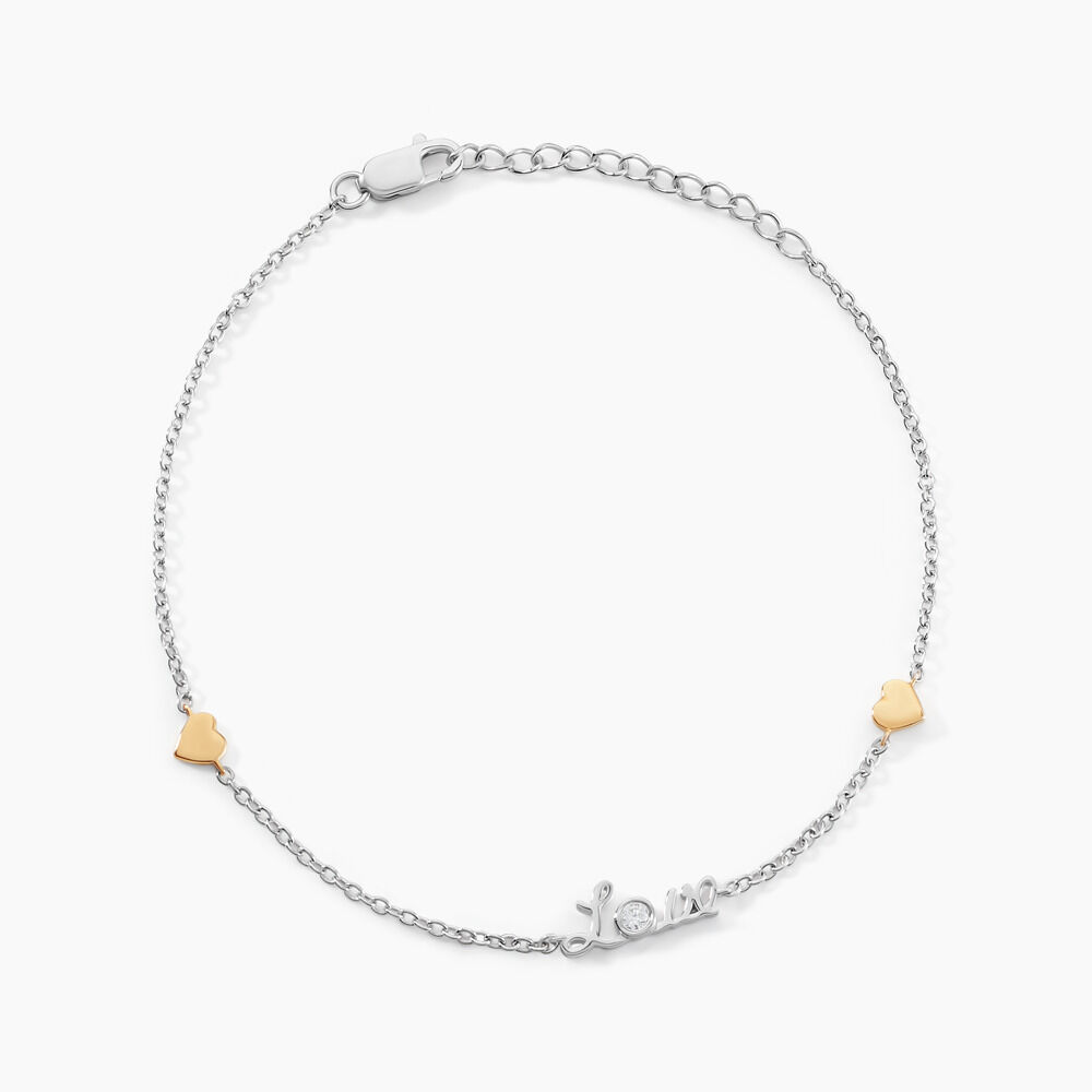Bracelet Soana Or Jaune Argent Blanc Oxyde De Zirconium - Bracelets cha&icirc;nes Femme | Marc Orian