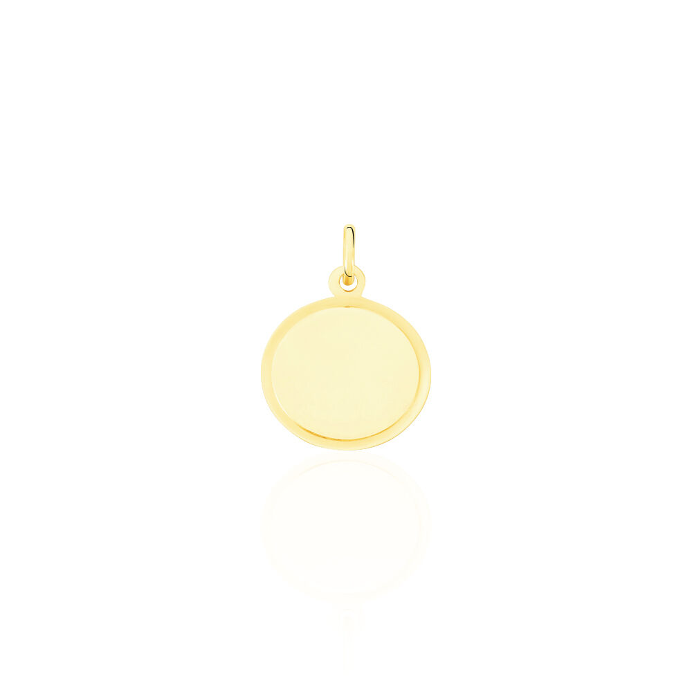 Pendentif Vierge Rond Or Jaune - Médailles et médaillons Famille | Marc Orian
