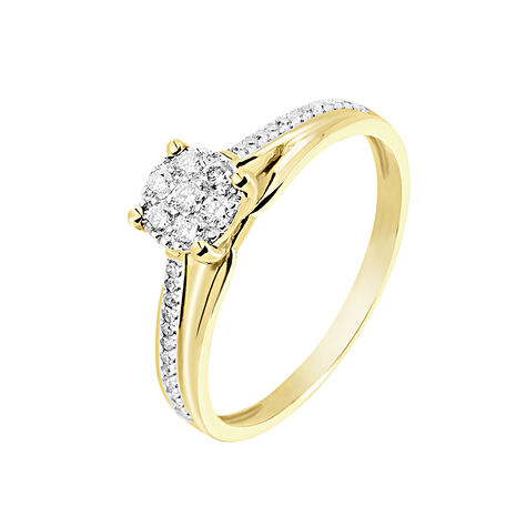 Bague Kate Or Jaune Diamant - Parure de mariage Femme | Marc Orian