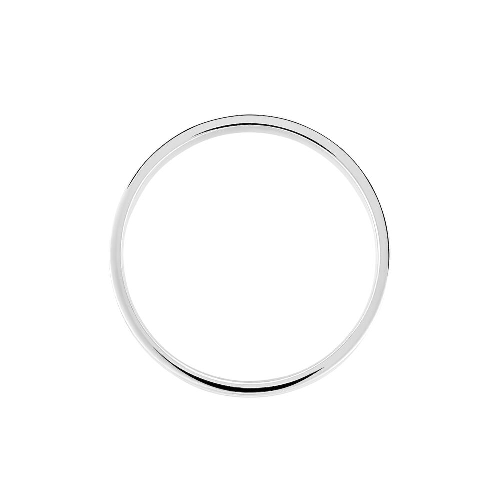 Alliance Fantaisie Diamantee Ruban Plat Or Blanc - Alliances duo Unisex | Marc Orian