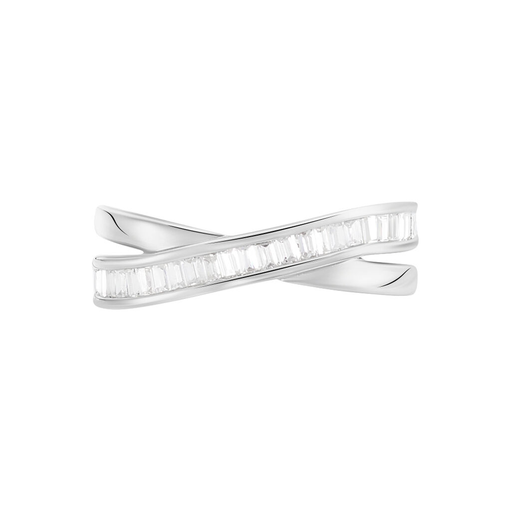 Bague Anelyse Or Blanc Oxyde De Zirconium - Bagues Femme | Marc Orian