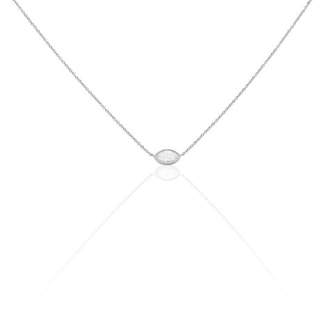 Collier Hermance Argent Blanc Oxyde De Zirconium - Colliers avec pierres Femme | Marc Orian