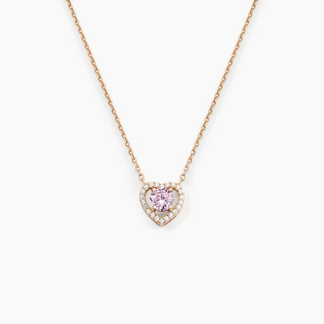 Collier Suzon Argent Rose Oxyde De Zirconium - Colliers avec pierres Femme | Marc Orian