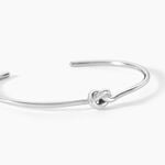 Bracelet Jonc Haria Argent Blanc - Bracelets joncs Femme | Marc Orian