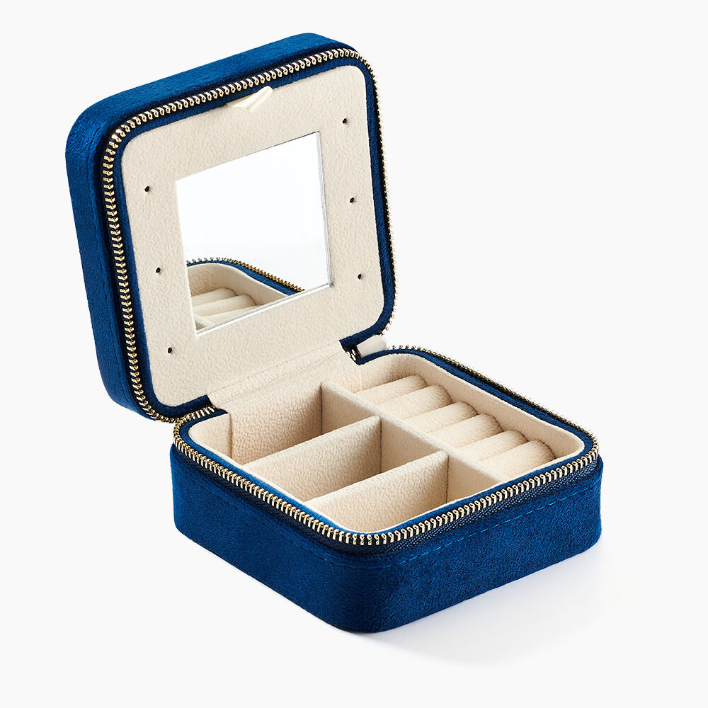 Boite à Bijou Tissu Bleu - Idées cadeaux Famille | Marc Orian