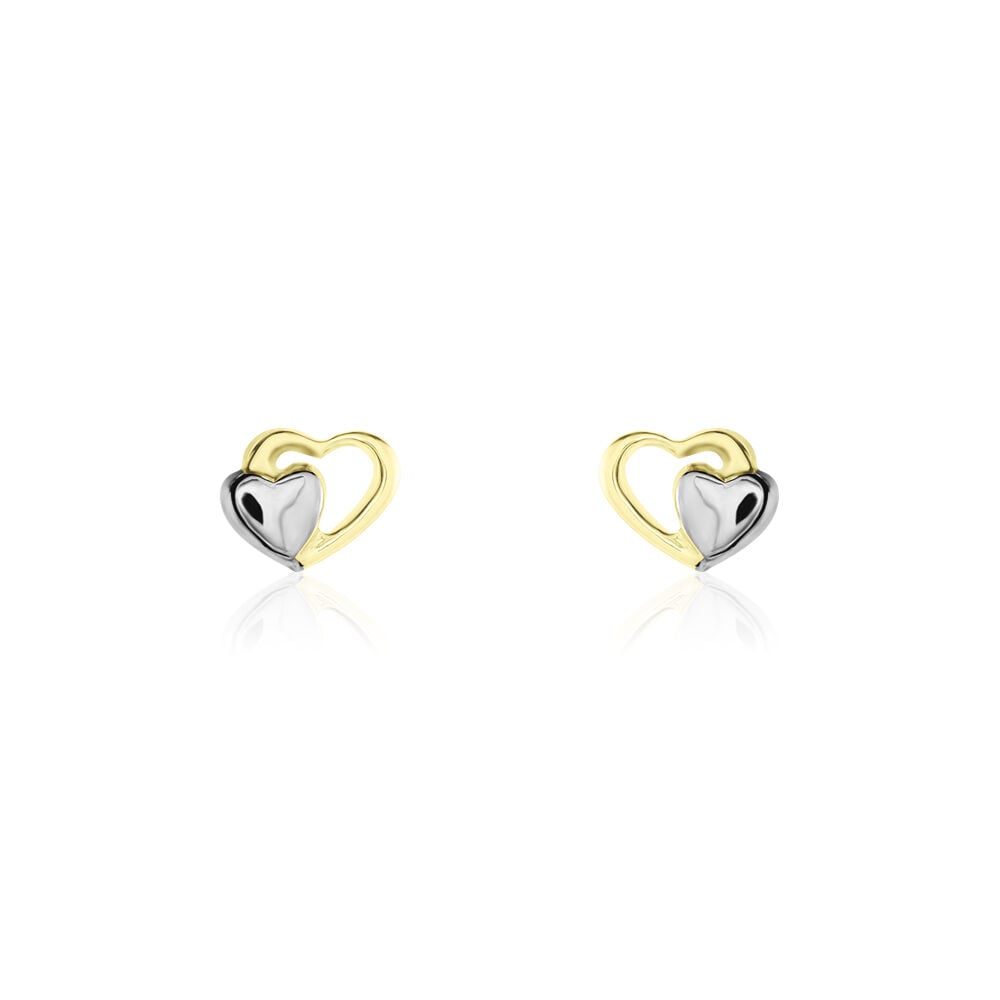 Boucles D'oreilles Puces Frantsesa Or Jaune - Puces Femme | Marc Orian