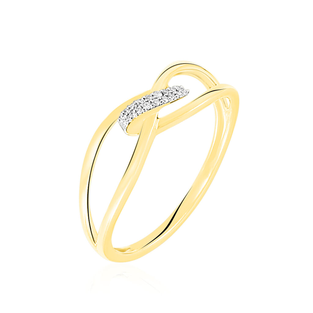 Bague Madelle Or Jaune Diamant - Bagues pierres précieuses Femme | Marc Orian
