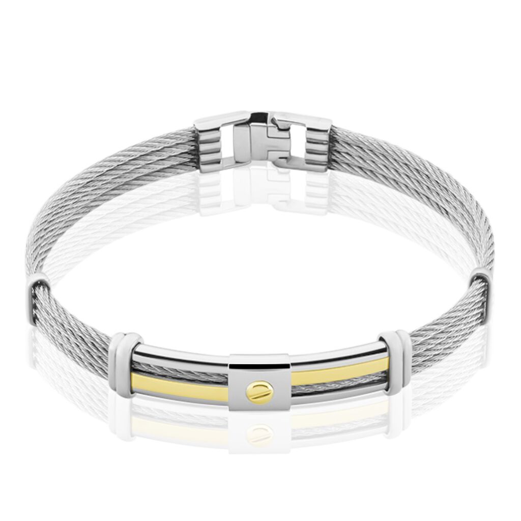Bracelet Davilia Or Acier Bicolore - Bracelets Homme | Marc Orian