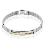 Bracelet Davilia Or Acier Bicolore - Bracelets cha&icirc;nes Homme | Marc Orian