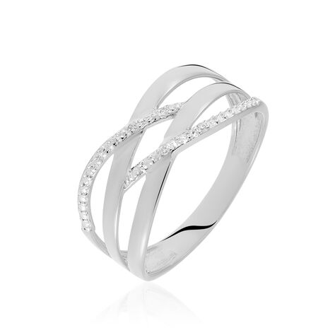 Bague Joassine Or Blanc Diamant - Bagues pierres précieuses Femme | Marc Orian