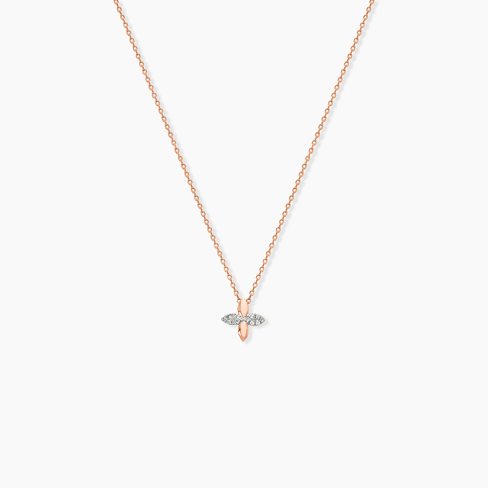 Collier Ginila Or Rose Diamant - Colliers avec pierres Femme | Marc Orian