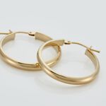 Cr&eacute;oles Shalana Lisses Demi Jonc Or Jaune - Cr&eacute;oles Femme | Marc Orian