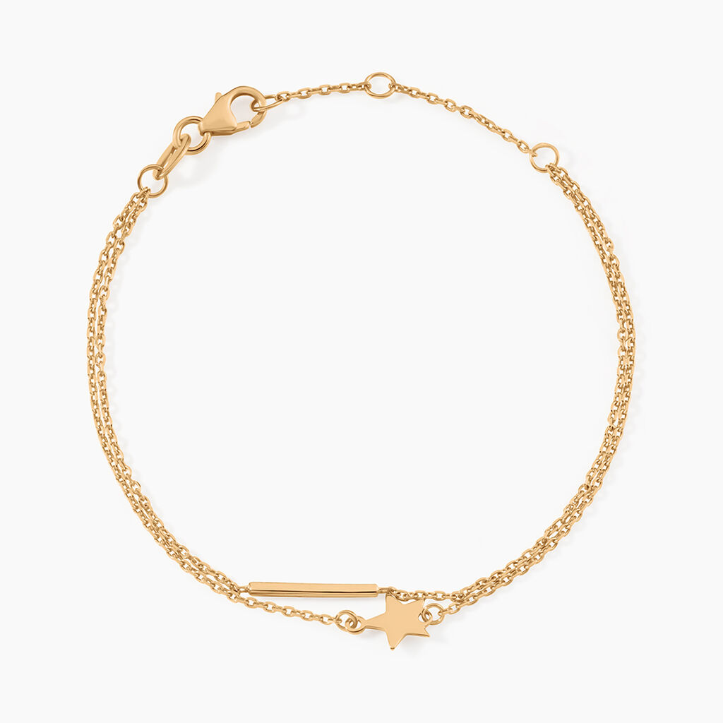 Bracelet Theodora Plaqu&eacute; Or Jaune - Bracelets fantaisie Femme | Marc Orian
