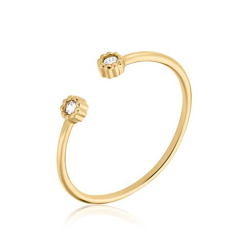 Bague &eacute;clat Perl&eacute; Plaqu&eacute; Or Oxyde De Zirconium - Bijoux fantaisie Femme | Marc Orian