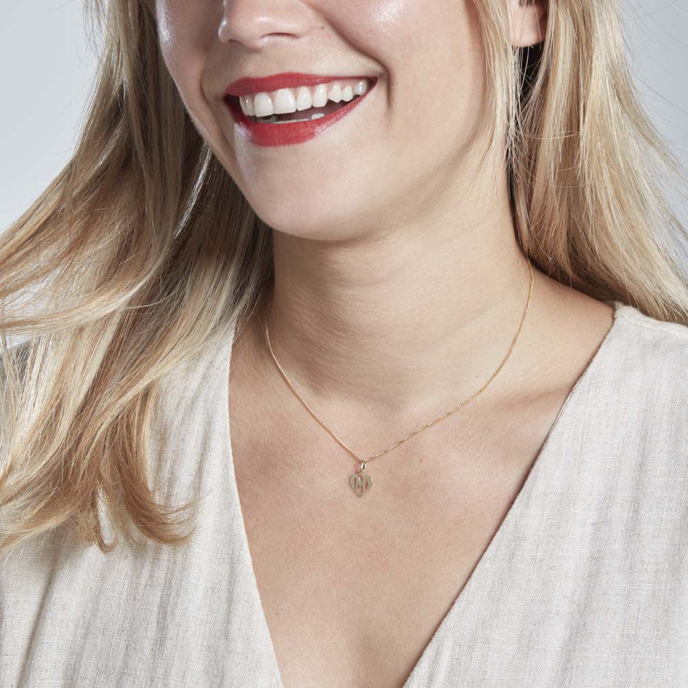 Pendentif Eudocie Coeur Lettre Or Jaune - Pendentifs Femme | Marc Orian