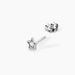 Boucles D'oreilles Puces Saya Argent Blanc Oxyde De Zirconium - Puces Femme | Marc Orian
