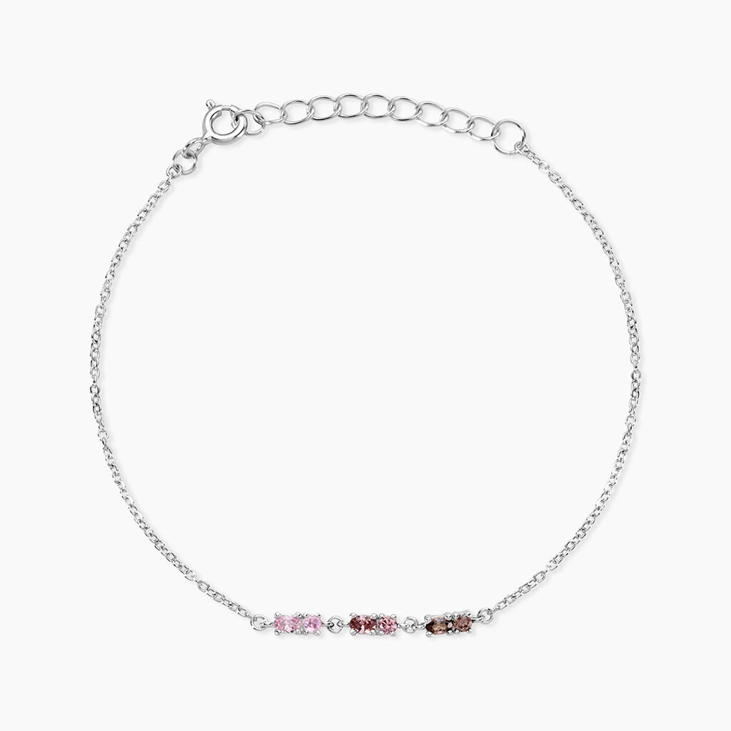 Bracelet Dion Argent Blanc Oxyde De Zirconium - Bracelets fantaisie Femme | Marc Orian