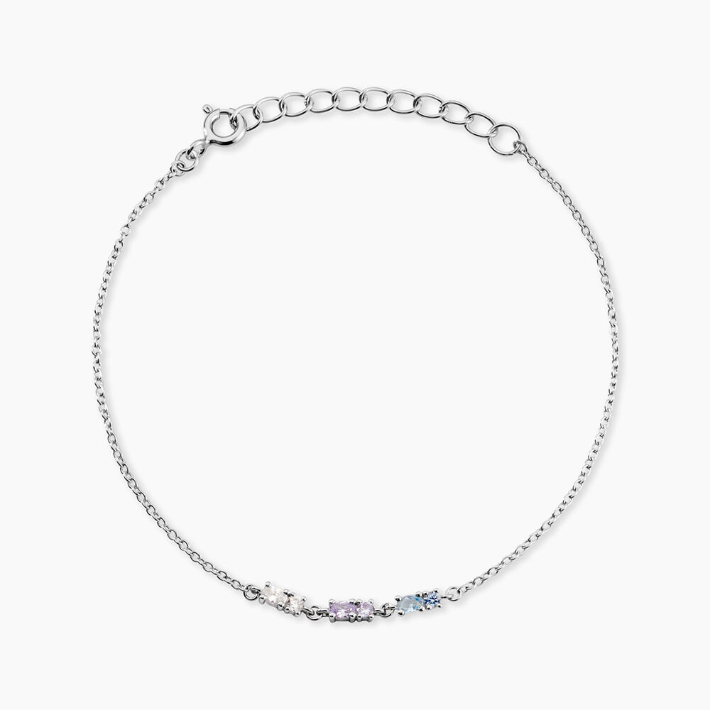 Bracelet Dion Argent Blanc Oxyde De Zirconium - Bracelets fantaisie Femme | Marc Orian