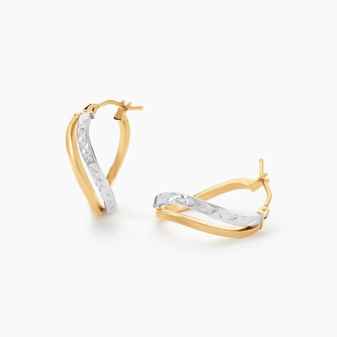 Cr&eacute;oles Hepsie Or Bicolore - Cr&eacute;oles Femme | Marc Orian